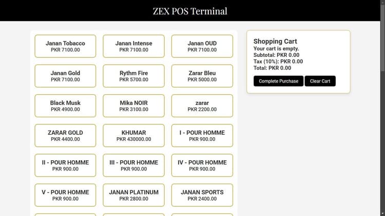 ZEX POS terminal