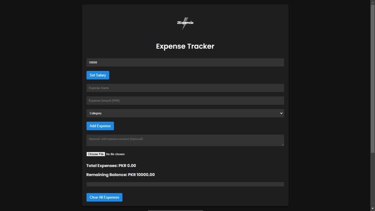 ZEX Expense Tracker